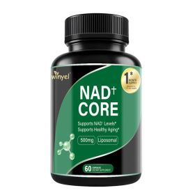 60 Capsules Of High-concentration Liposomal NAD Enhancer - Energy, Focus, And Healthy Aging, Containing Nicotinamide Riboside, Resveratrol, And R (Option: 1 PCS)