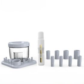 Electric Makeup Brush Scrubber,Multi Functional Automatic Cleaner,Quick Wash Quick Dry Makeup Brush Cleaner (Option: Grey)